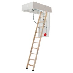 Dolle Bodentreppe clickFIX® thermo 3-teilig bis 274cm Raumhöhe mit U-Wert 0,38 Deckenöffnung 120x70cm