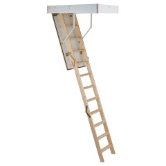 Minka Bodentreppe Tradition aus Fichte mit U-Wert 1,1 W/m2K 220-280cm Raumhöhe 140x60cm Deckenöffnung