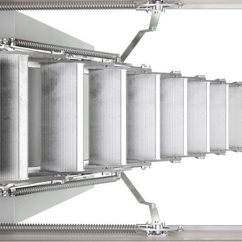 Dolle Flachdachausstieg clickFIX® vario Aluminium-Scherentreppe 140 x 70 cm 2 Zwischenrahmen 266 – 295 cm Raumhöhe